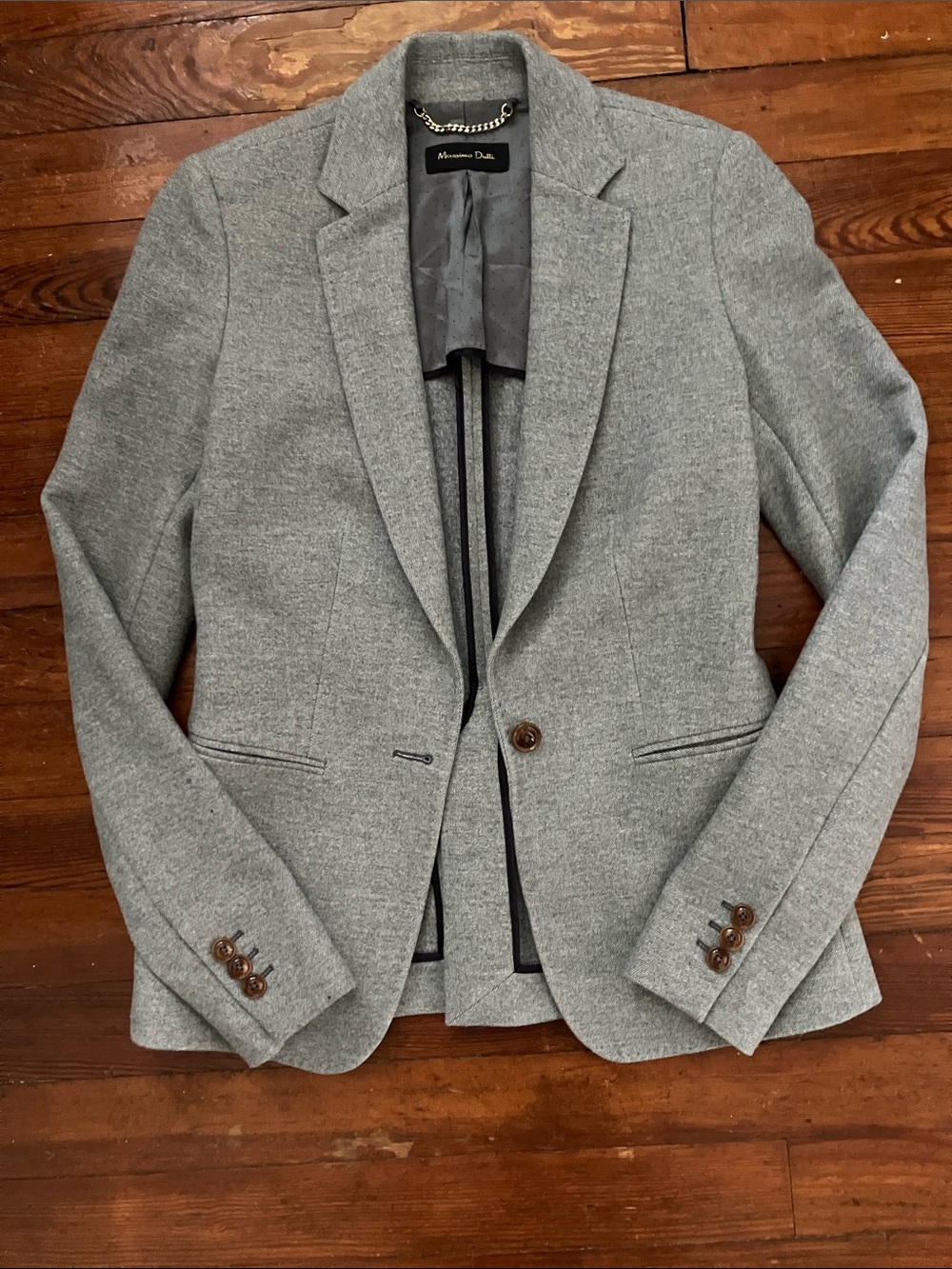 Massimo Dutti Wool Blend Blazer